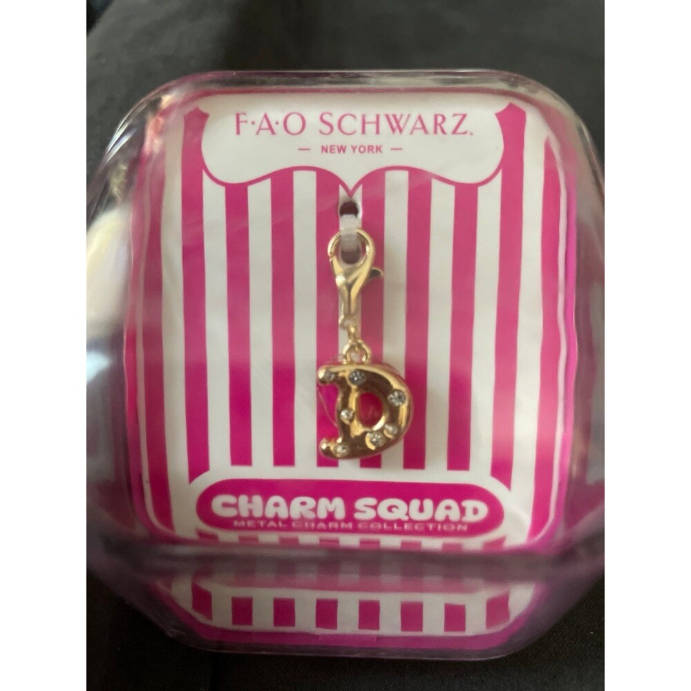 F.A.O. Schwarz Charm Squad Metal Charm Letter D
